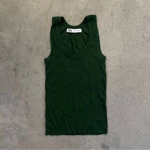 Zara Dark Green tank top